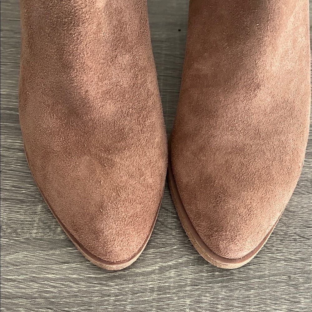 Thursday Boot Company Women's Downtown Booties in Rose Brown Oil Snuff Suede 7 - Picture 5 of 8